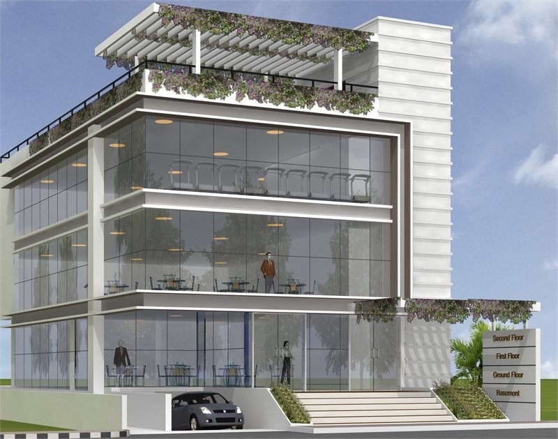 Ground + First Floor Show Room Space Available in Gachibowli for Rent