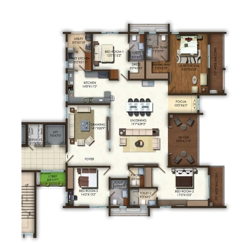 4 BHK for Sale in Aparna One, Shaikpet